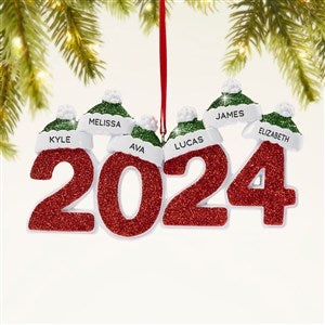 2024 Family Personalized Ornament-6 Name - 47480-6