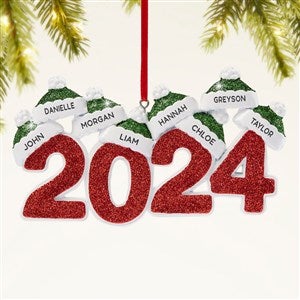 2024 Family Names Personalized Ornament - 8 Name - 47480-8