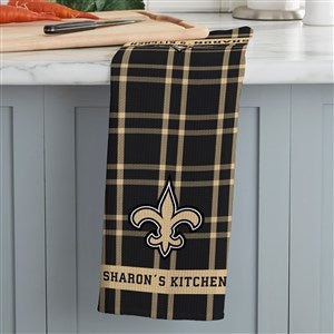 NFL New Orleans Saints Personalized Waffle Weave Kitchen Towel - 47570