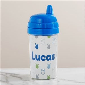 Easter Bunny Personalized Toddler Sippy Cup - Blue - 47594-B