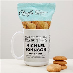 Back in the Day Personalized 15 oz. Coffee Mug with Cheryls Cookies - 47617