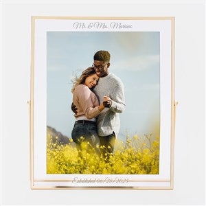 Engraved Gold Floating Frame 8x10quot; - 47672