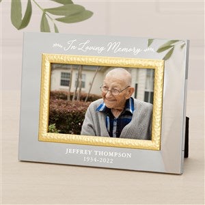Our Loved Ones Memorial Personalized Silver  Gold Hammered Frame - 4 x 6 - 47833-S