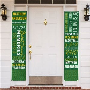 All About The Grad Personalized Door Banner Set of 2 - 47887