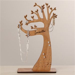 Wooden Tree Personalized Jewelry Holder - Natural - 47912-N