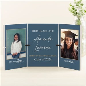 Then  Now Graduation Personalized Story Board Plaque Set- Set of 3 - 47947-3