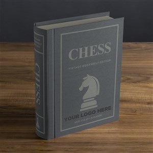 Chess Personalized Logo Vintage Bookshelf Edition Board Game - 47991