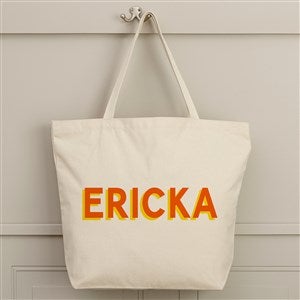 Shadow Name Personalized Canvas Tote Bag- 20quot; x 15quot; - 48056