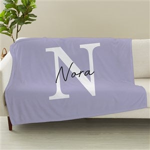 Simple Signature Personalized 50x60 Plush Fleece Blanket - 48082-F