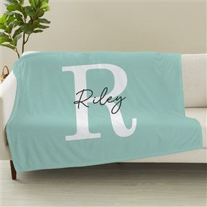 Simple Signature Personalized 60x80 Plush Fleece Blanket - 48082-L