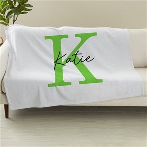 Signature Initial Personalized Sweatshirt Blanket - 50x60 - 48082-SW