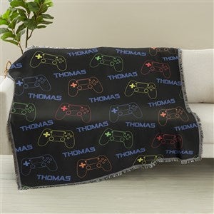 Neon Gaming Personalized 56x60 Woven Throw - 48095-A