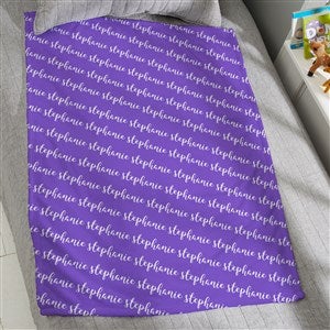 Playful Name Personalized 30x40 Plush Fleece Baby Blanket - 48132