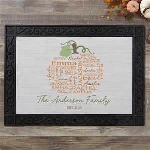 Fall Repeating Name Personalized Doormat-18x27 - 48152-S