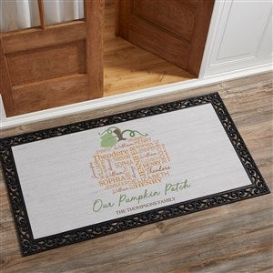Fall Repeating Name Personalized Oversized Doormat- 24x48 - 48152-O