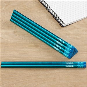 Halloween Icons Teal Personalized Pencil Set of 12 - 48176-T