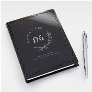 Engraved Logo Black Metal Journal - 48232