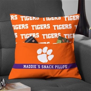 NCAA Clemson Tigers Personalized Pocket Pillow - 48236-S