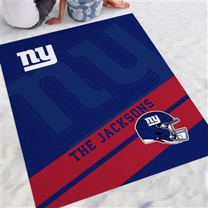 NFL New York Giants Personalized Beach Blanket - 48282
