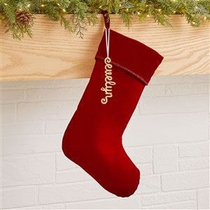 Personalized Acrylic Name Christmas Stocking Tag - Gold - 48330-G