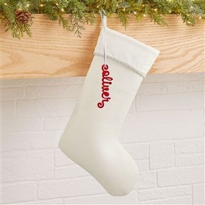 Personalized Acrylic Name Christmas Stocking Tag - Red - 48330-R