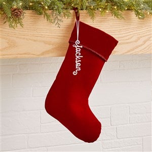 Personalized Acrylic Name Christmas Stocking Tag - Silver - 48330-S