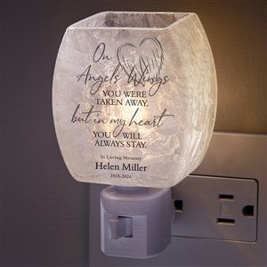 On Angels Wings Personalized Frosted Night Light - 48369