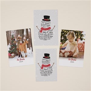 Snowman Repeating Name Personalized Set of 4 Replacement Panels - 48436-S