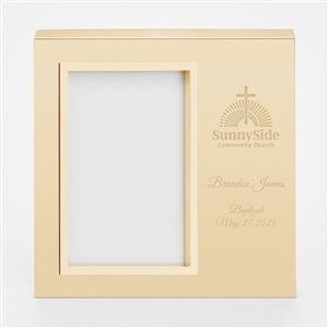 Engraved Logo Gold Uptown 4x6 Picture Frame- Horizontal - 48534