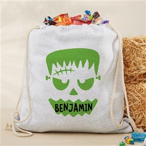 Jack-o-Lantern Personalized Sweatshirt Halloween Drawstring Bag - 48627