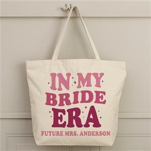 In My Bridal Party Era Personalized Canvas Tote Bag- 20quot; x 15quot; - 48658