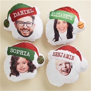 Jolly Character Personalized Christmas Photo Throw Pillow - 48665