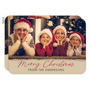 Festive Moments Personalized Photo Christmas Card - 48672-S