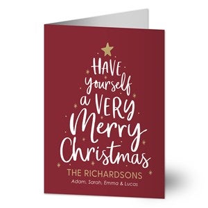 Joyful Tidings Personalized Holiday Card- Signature - 48696-S