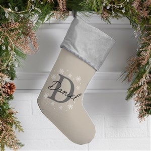 Initially Christmas Personalized Grey Christmas Stockings - 48706-GR