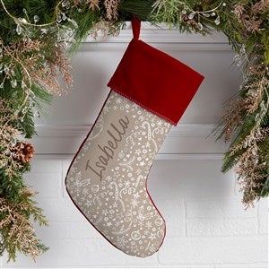 Holiday Delight Personalized Burgundy Christmas Stockings - 48709-B