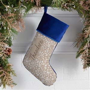 Holiday Delight Personalized Blue Christmas Stockings - 48709-BL