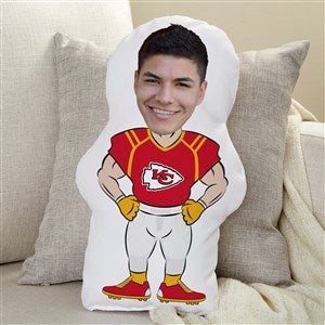 Kansas City Chiefs Personalized Photo Character Throw Pillow - 48719