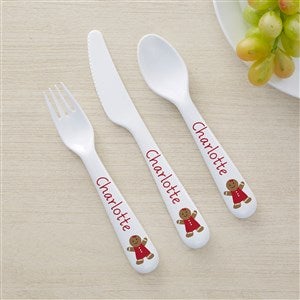 Christmas Characters Personalized Kids 3pc Utensil Set - 48780-U