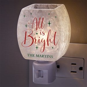 All Is Bright Personalized Frosted Christmas Night Light - 48784