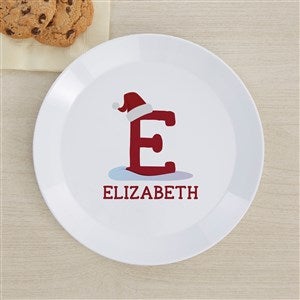 Initially Santa Personalized Kids Plate - 48787-P