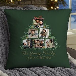 Holiday Moments Personalized Christmas Photo 18 Throw Pillow - 48799-L