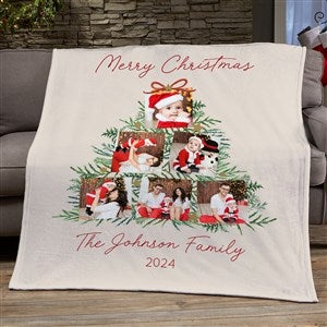 Holiday Moments Personalized Christmas 50x60 Plush Fleece Blanket - 48800-F