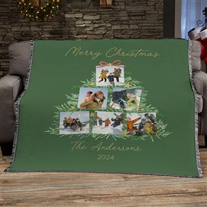 Holiday Moments Personalized Christmas 56x60 Woven Throw Blanket - 48800-A