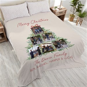 Holiday Moments Personalized Christmas 90x108 Plush King Fleece Blanket - 48800-K