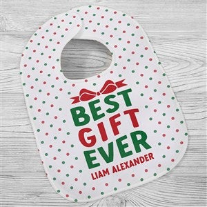 Best Christmas Gift Personalized Christmas Baby Bib - 48810-B