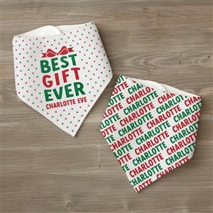 Best Christmas Gift Personalized Christmas Bandana Bibs- Set of 2 - 48810-BB