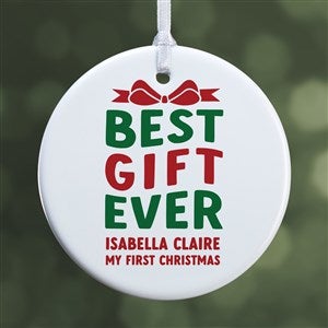 Best Christmas Gift Personalized Baby Ornament- 2.85quot; Glossy - 1 Sided - 48812-1