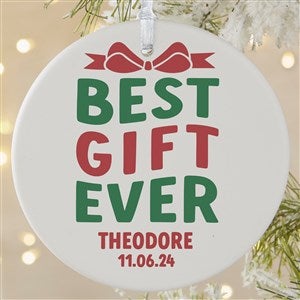 Best Christmas Gift Personalized Baby Ornament- 3.75quot; Matte - 1 Sided - 48812-1L