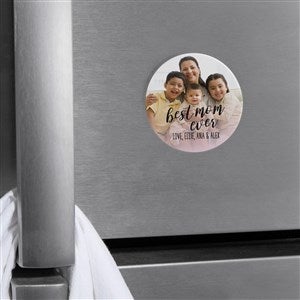 Best Mom Ever Personalized Metal Round Magnet - 48822